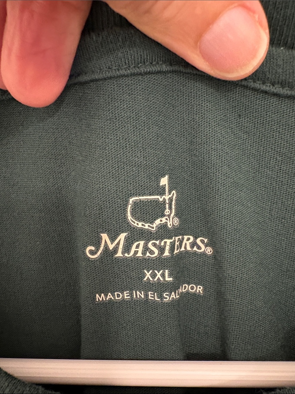 Masters Dark Green Short Sleeve Tee with Yellow & White Logo XXL - Picture 3 of 3